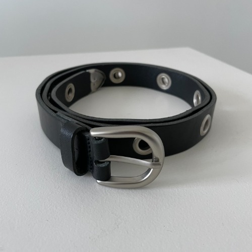 [Unisex] Ring leather belt