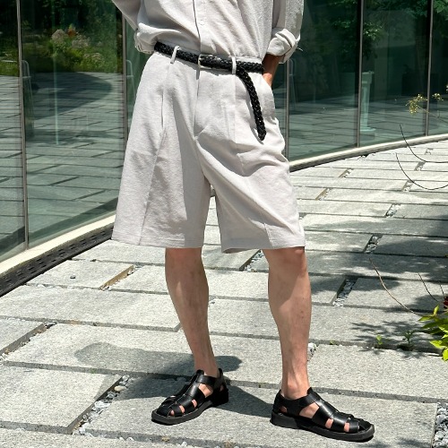 [SET UP가능] Summer basic bermuda pants(4color)