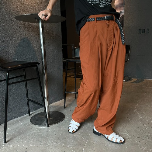 [Unisex] Sand nylon string pants(4color)
